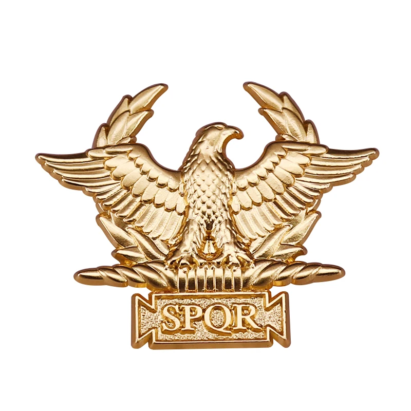 Значок с золотой эмблемой Westair Римская империя SPQR военный Орел древние римские