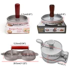 Пресс Кухонный для бургеров, антипригарный Пресс из АБС-пластика для приготовления гамбургеров, мяса, говядины, гриля, гамбургеров, пресс для приготовления форма для выпечки, круглая, форма шеф-повара