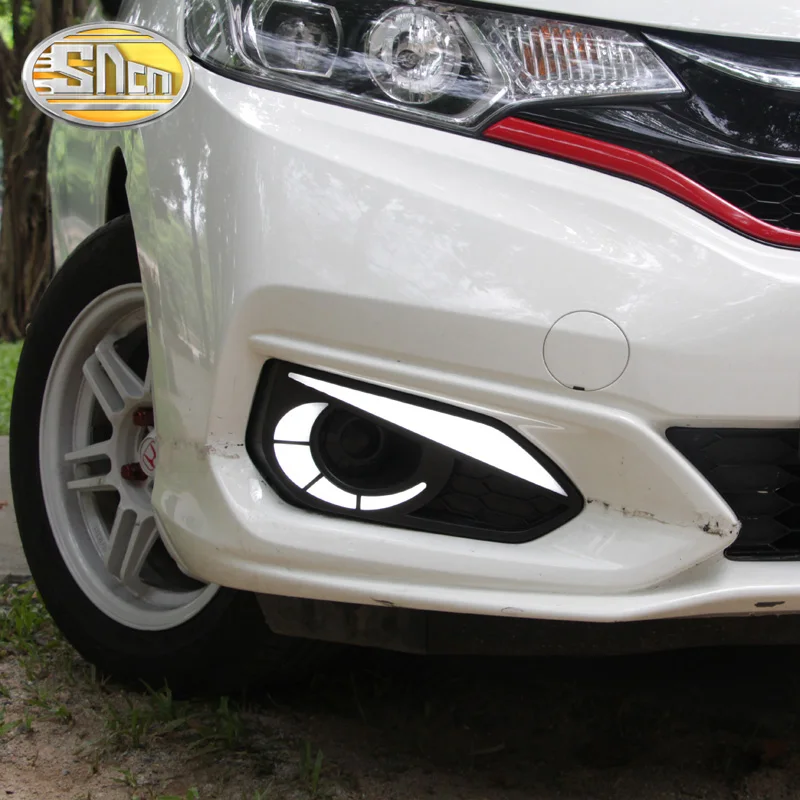Светодиодные дневные ходовые огсветильник SNCN 2 шт. для Honda Fit Jazz 2018 2019
