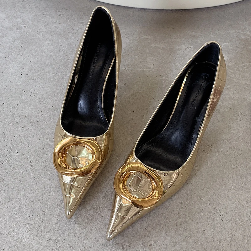 2021 Новая Женская Роскошная высотой 5 см Свадебная обувь на высоком каблуке