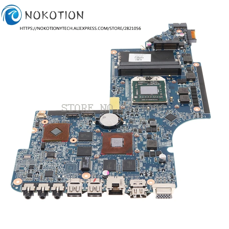 Материнская плата NOKOTION для ноутбука HP PAVILION DV6 DV6-6000 650854-001 665284-001 665281-001 650851-001 разъем