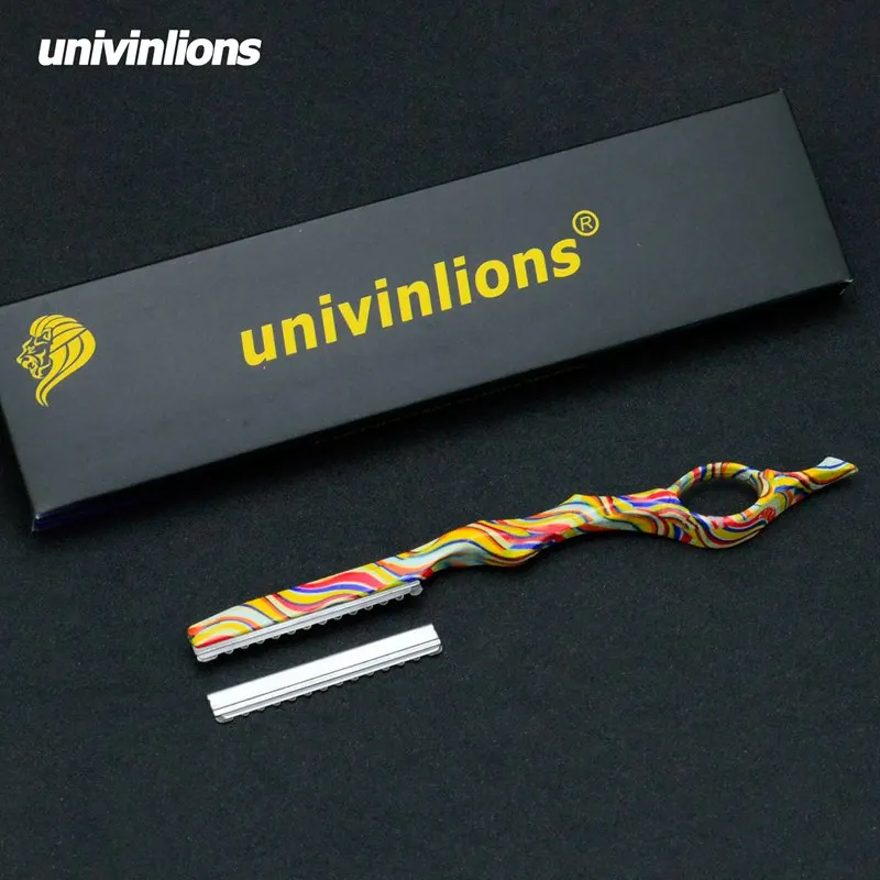 Цветной нож univinlions для филировки волос прямые лезвия парикмахерской стрижки