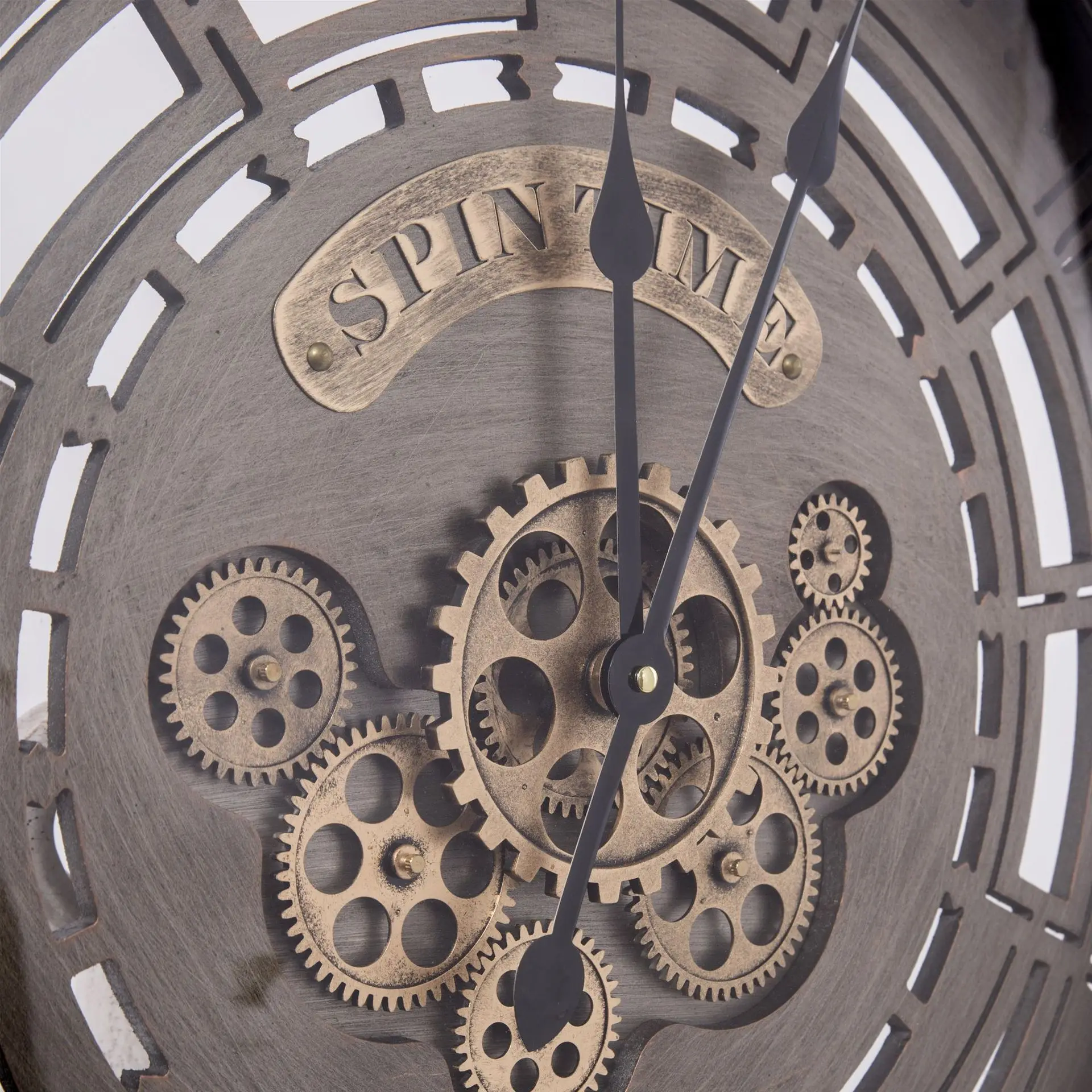 

American Style Large Wall Clock Vintage Metal Industrial Art Iron Creative Gear wall clock for Bar Living Room Watch Best Gift