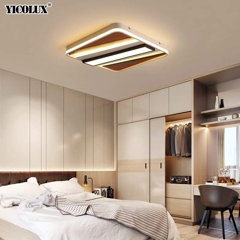 Квадратные современные светодиодные потолочные лампы для гостиной спальни lamparas