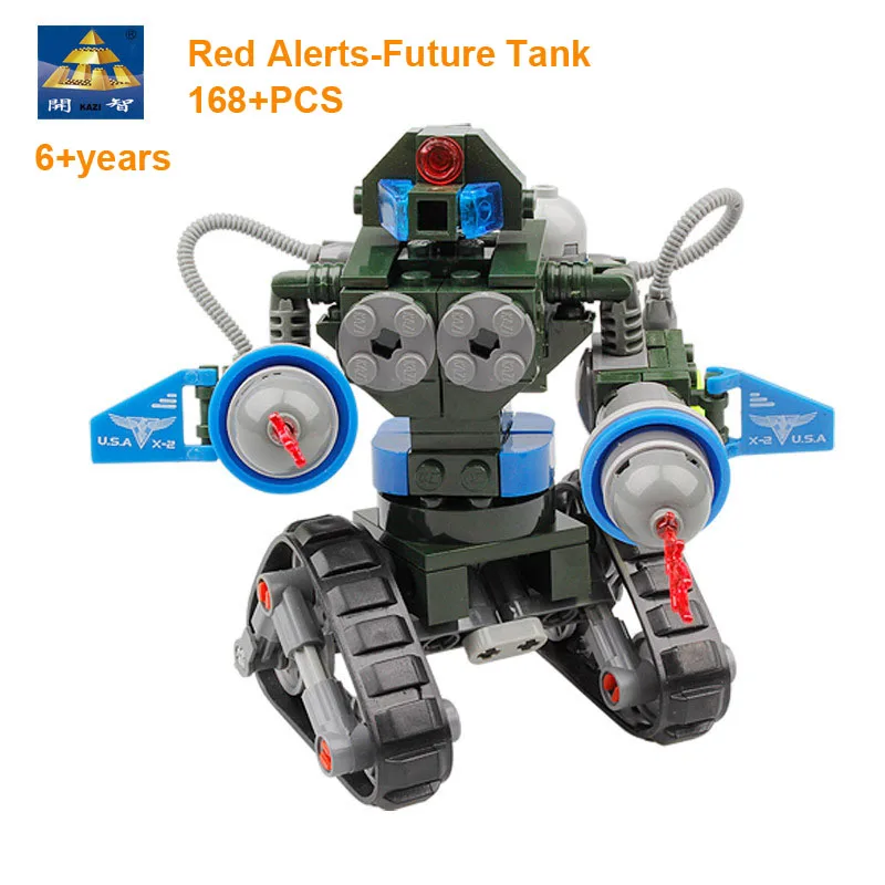 168PCS Building Block Police Series Future Tank Small Particle Intelligence Toys Christmas Gift Compatible with all Main Brands | Игрушки и