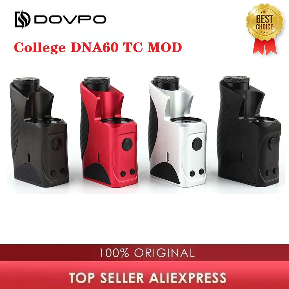 Оригинальный Dovpo College DNA60 TC MOD 60 Вт Vape Mod Power с одной батареей 18650 oled экран