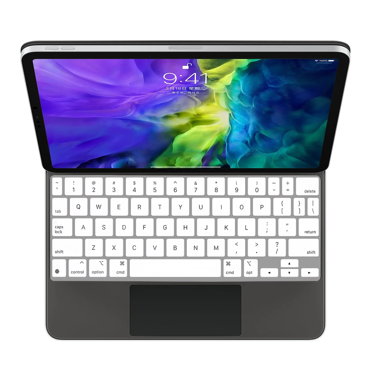 Чехол для iPad Pro 12 9 11 Magic 10 5 Air 4 3 7 8 2020 умный чехол-книжка черная прозрачная пленка