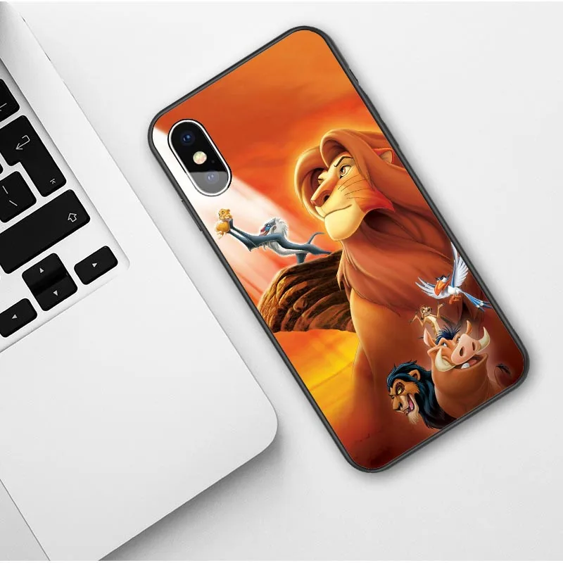Король Лев Simba nala силиконовый чехол для телефона чехол для iPhone 7 8 6s Plus X XS MAX 5S SE XR 11 Pro Max мягкий чехол