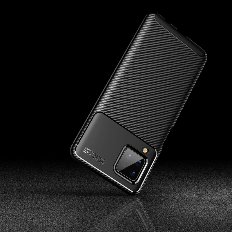 Carbon Fiber Cover For Samsung Galaxy A12 Case Silicone Funda Samsung A12 A 12 Ultra Thin Phone Case For Samsung A12 Cover 6.5