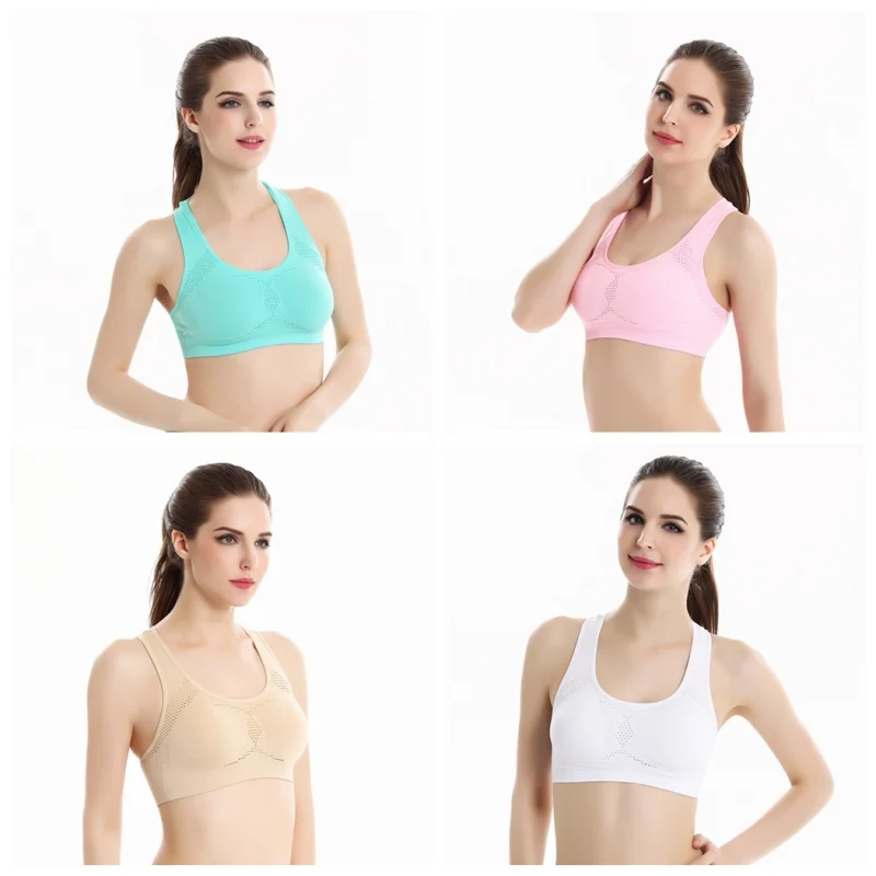 Женский укороченный бюстгальтер для фитнеса эластичный бесшовный сексуальный