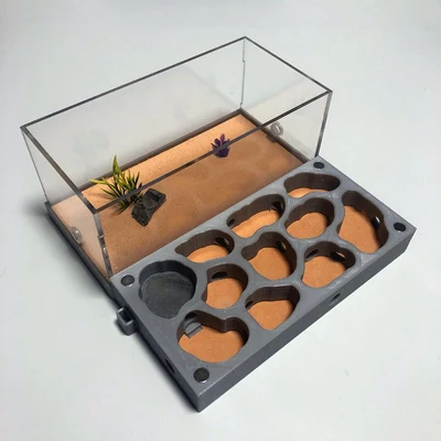 Увлажняющее акриловое Муравьиное гнездо с 3D принтом экологичное зоной кормления
