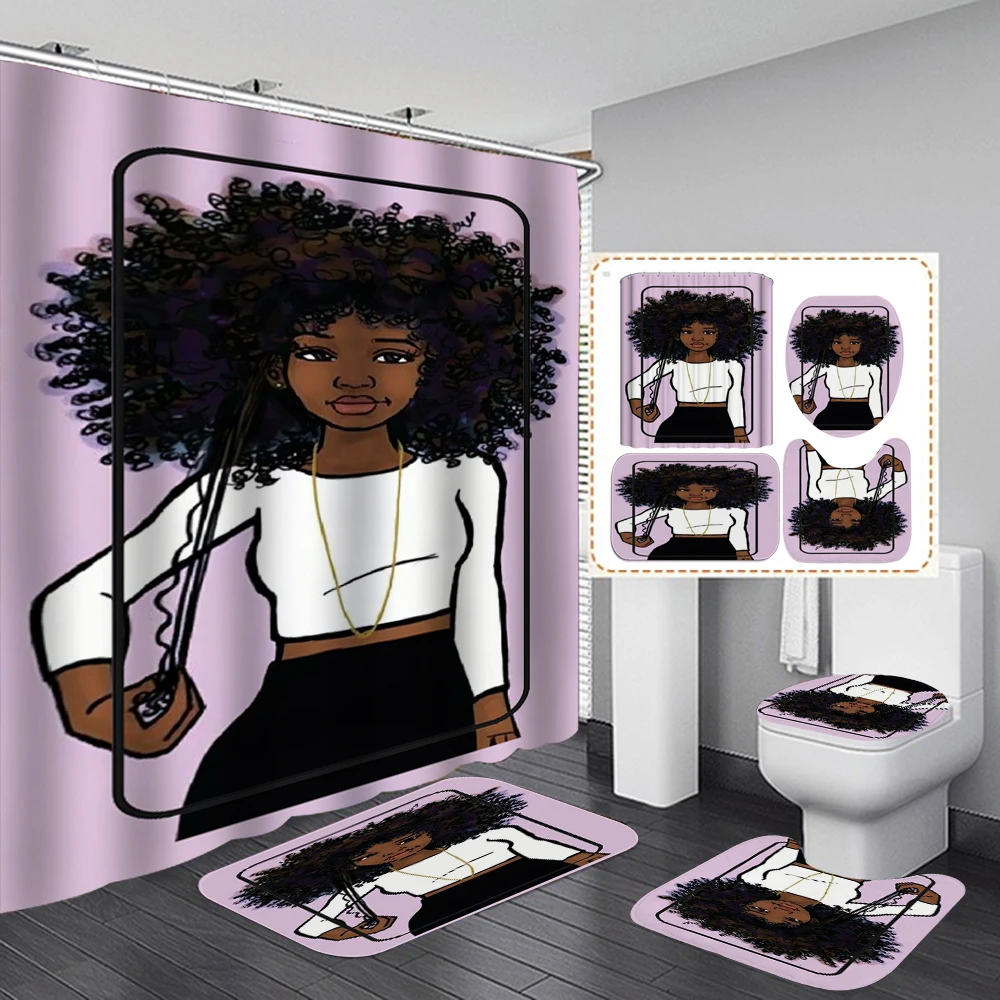 Африканский женский набор для ванной комнаты индивидуальная черная модная