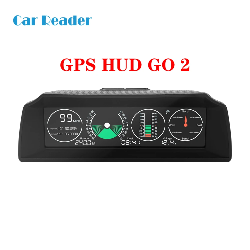 HUD Дисплей GO2 Автомобильный GPS hud go2 OBD OBD2 диагностический инструмент проектор