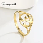 Dawapara Буддизм индуистский Йога Ом АУМ кольца Meditatio ювелирные изделия Нержавеющаясталь Мандала Готический талисман амулет Повседневное кольцо на палец