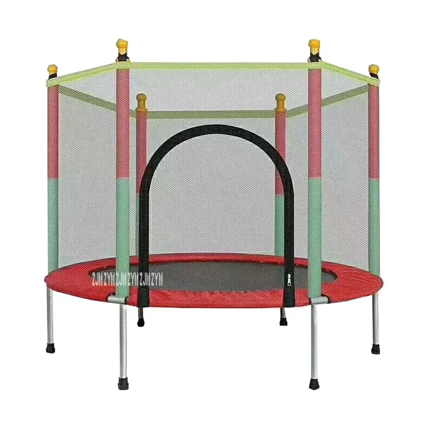 

1001 Indoor Children's Round Trampoline Family Toy Small Bouncing Bed Household Jumping Bounce Bed With Protecting Wire Net