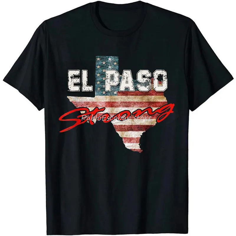 

El Paso Strong T-Shirt Colorful Tee Shirt Cool Fashion Design men summer tshirt male tee-shirt 4XL 5XL drop shipping