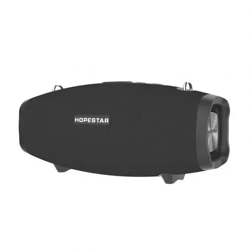 Черный Многофункциональный HOPESTAR H1 40 Вт беспроводной портативный Bluetooth динамик Мобильный фонарик с питанием водонепроницаемый плеер с тяжелыми басами - Цвет: Черный