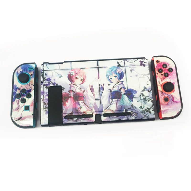 Nintendo Switch с цветным рисунком, жеская защитка закрепляемые Крышка корпуса чехол для Nintend NS консолью коммутатора& Joy-Con для Nintendo Switch - Цвет: A031