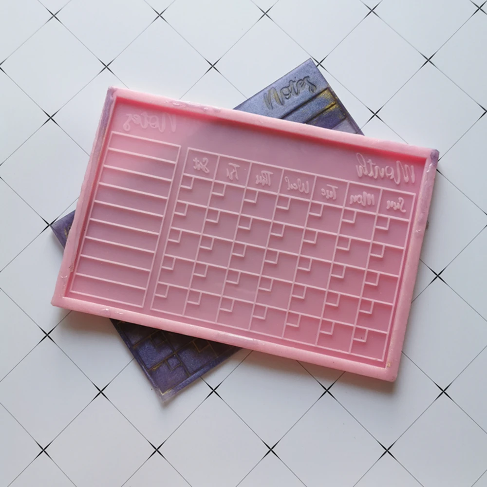 

Силиконовая форма «сделай сам» для ежедневника, формочка для персонализации больших страниц, семейного, ежемесячного, домашнего стола, кал...