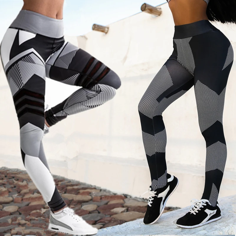 Йога Для женщин легинсы штаны для фитнеса спортивные тренировочные брюки S-XL