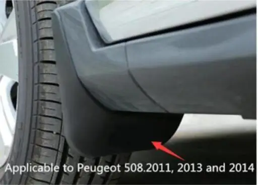 

4pcs Front Rear Car Mud Flaps For Peugeot 508 2011 12 13 14 yea Splash Guards Mud Flap Mudguards Fender Mudflaps Accessori
