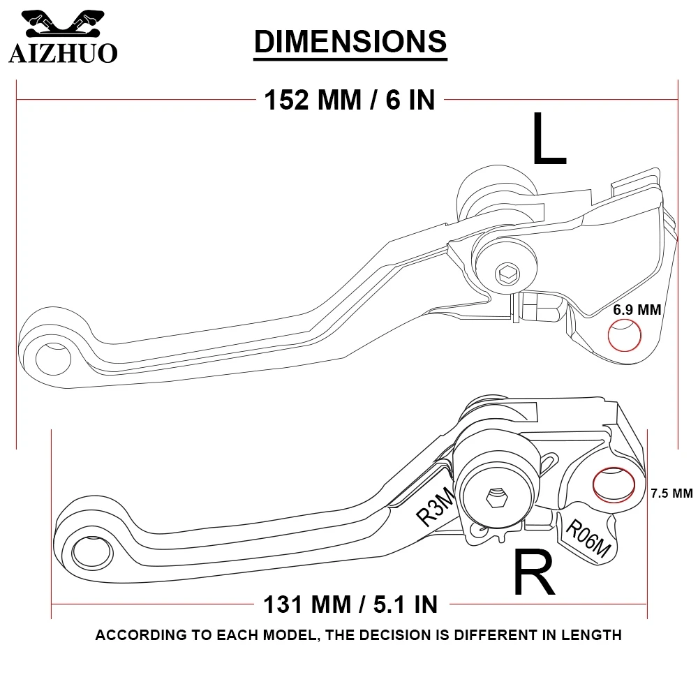 

For 250XC 250 XC 2006-2013 2007 2008 2009 2010 2011 2012 Motorcycle Pivot Brake Clutch Levers Dirt Pit Bike Levers