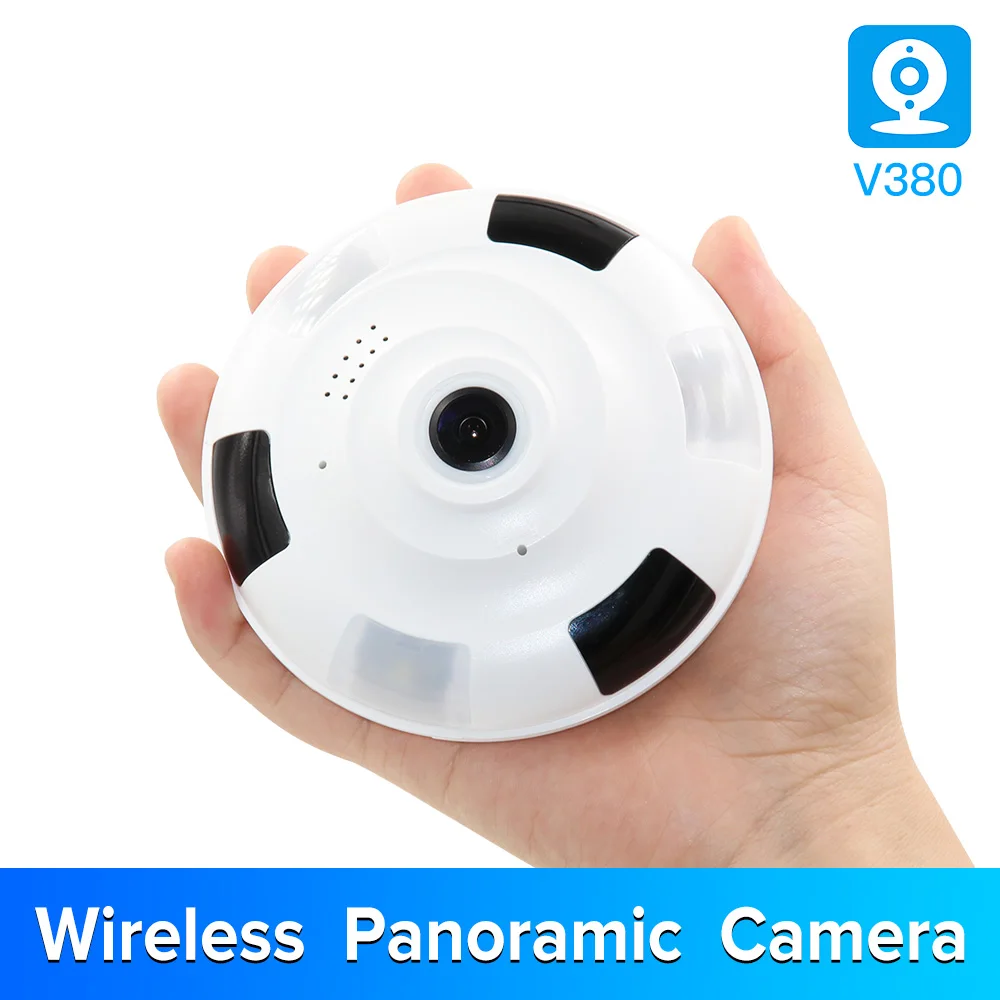 1. Беспроводная умная панорамная IP камера 360 P/960P рыбий глаз с полным обзором 3 Мп/2