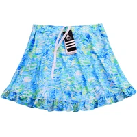 girls short dress high waist tennis skirt uniform with safe shorts printed tennis sport skirts skorts for women badminton skirt