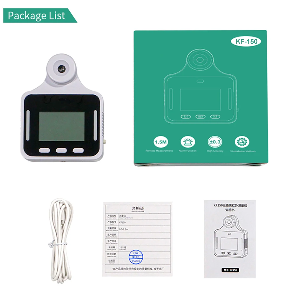 

1.5m Long Distance Non-contact Auto temperature sensor Voice alarm Measuring Instrument with High Accuracy Temperature sensor
