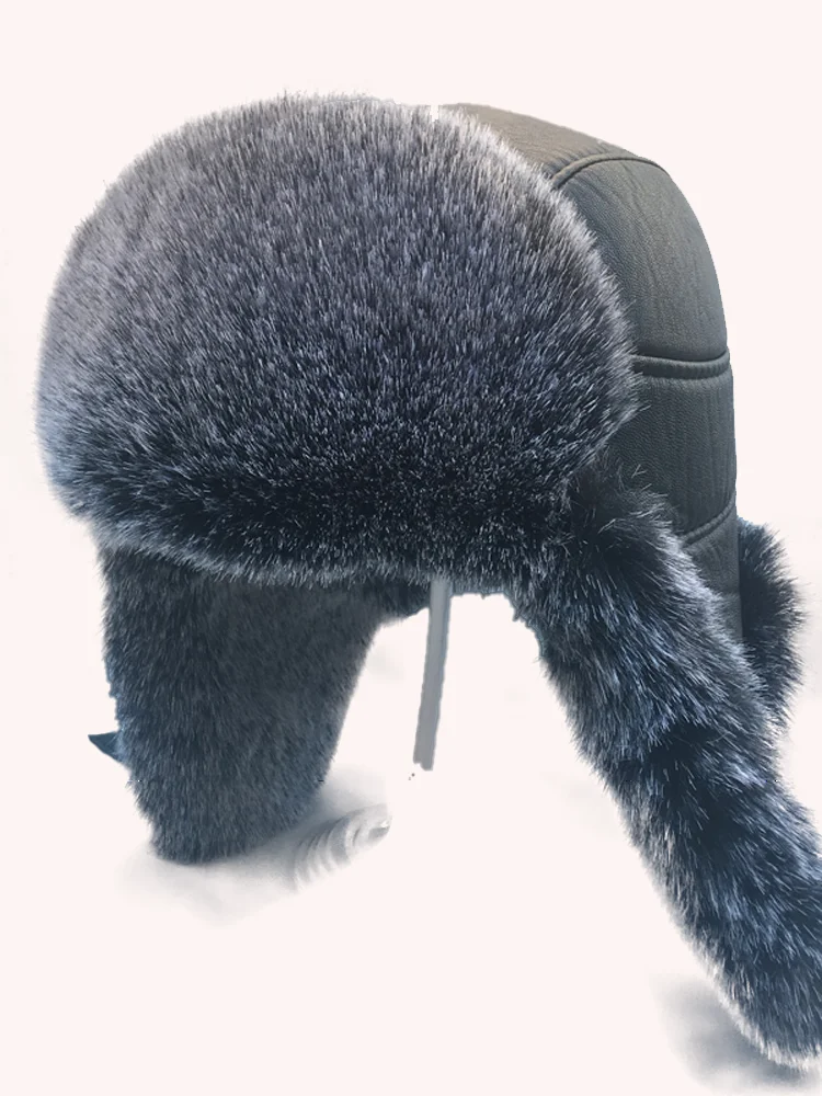 Шапка ушанка прочная зимняя куртка-бомбер снежная шапка из искусственной кожи