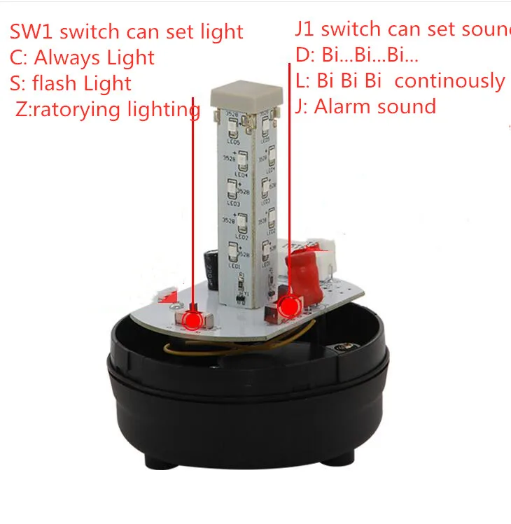 Warning Beacon Light LED Emergency Signal for School Bus 3 Mode no flash/ flash / ratorying lighting Lamp | Лампы и освещение