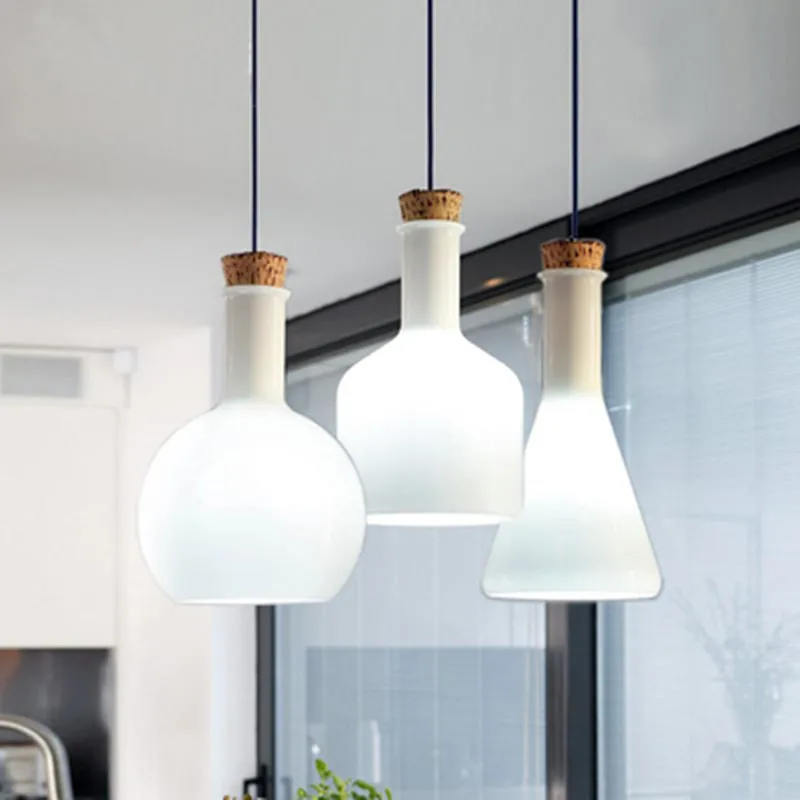 Подвесная лампа в виде волшебной бутылки современный светильник стиле лофт для