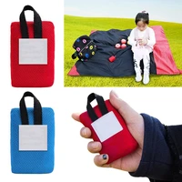 mini pocket picnic blanket lightweight waterproof durable beach blanket foldable with a carrying bag outdoor camping accessories