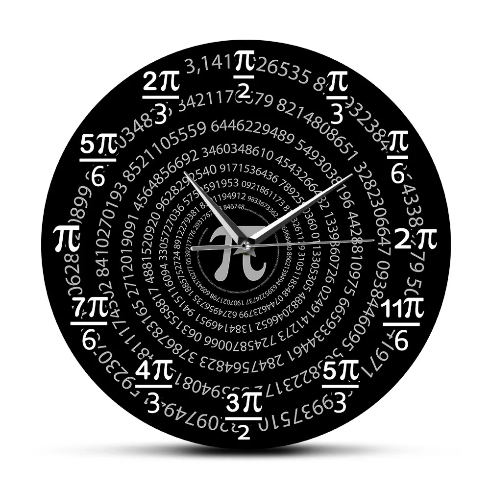 Pi 3 14 Математика настенные часы школьная классная комната для стен декор