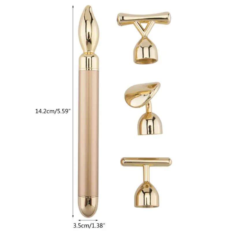 5pcs 4 in 1 Face Massage Stick Vibration Massager T Shape Anti Aging Skin Lift Remove Wrinkle Puffiness Beauty Bar Body Slimming | Красота и