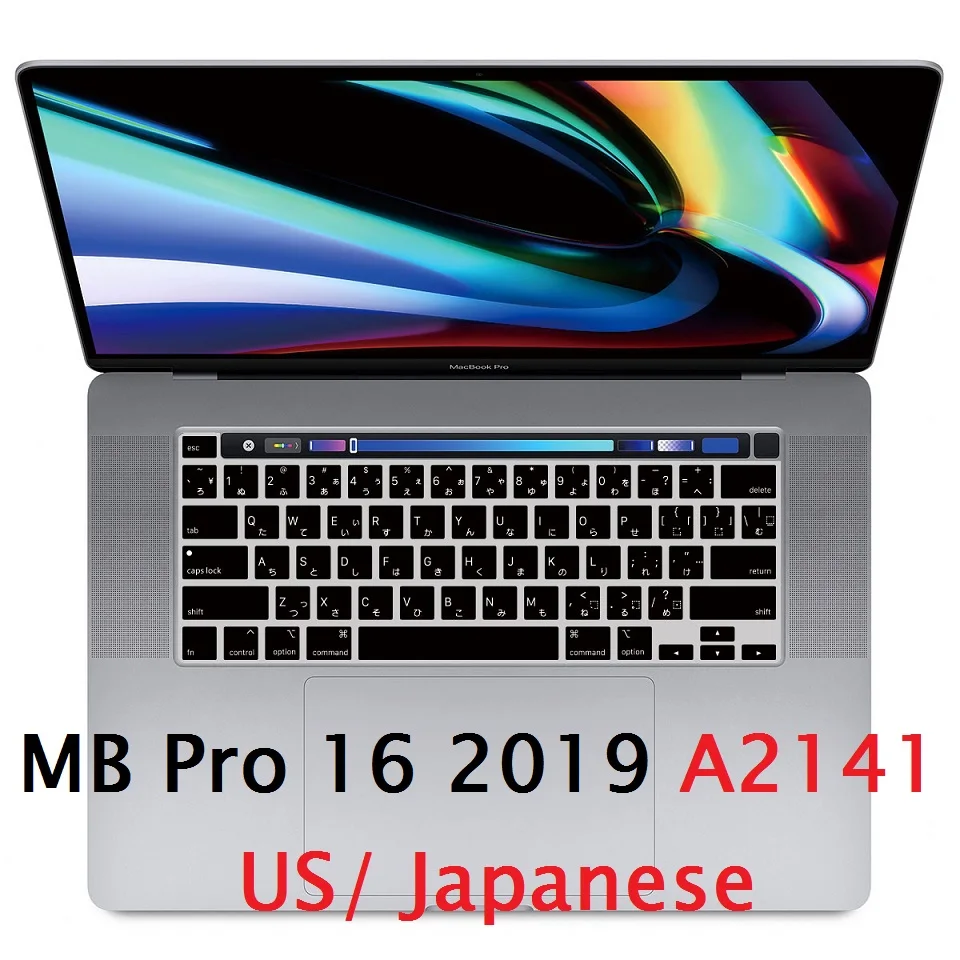 

US Layout Skin for Macbook Pro 16 in 2019 A2141 US Japanese Keyboard Cover Skin Silicon Pro 16 A2141 Keyboard Film Protector