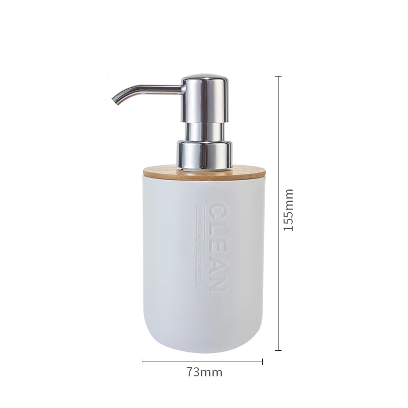 

Bamboo Soap Dispenser Bathroom Shower Gel Hand Washing Shampoo Bottle Press Type Lotion Body Soap Empty Bottle