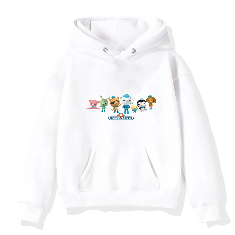 

Octonauts Hoodies Boys and Girls Cartoon Sportswear Kids Long Sleeves Cute Pullover Menino Octonauts Kids White Sweatshirts