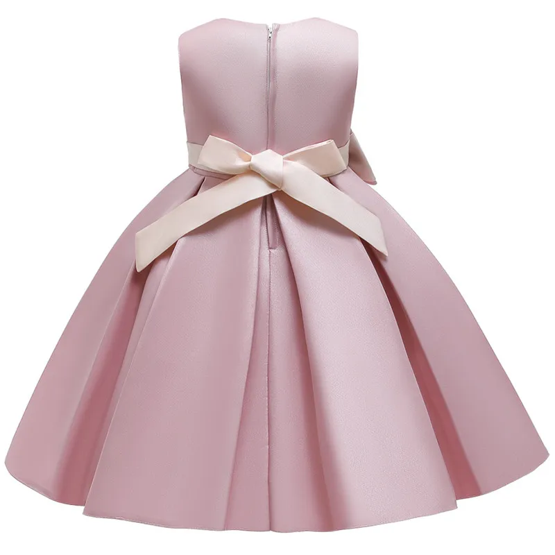 

New Year Girl Dress Sleeveless Princess Girl Dress Christmas Party Kids Costume Birthday Gown 3-14years