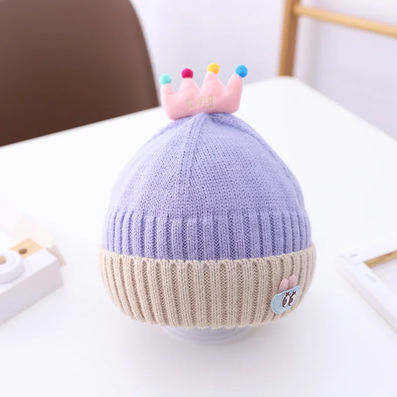 

W143 6 Month- 4 Year Children's Hat Autumn and Winter Woolen Hats Girl's Beanies Children's Knitted Cap