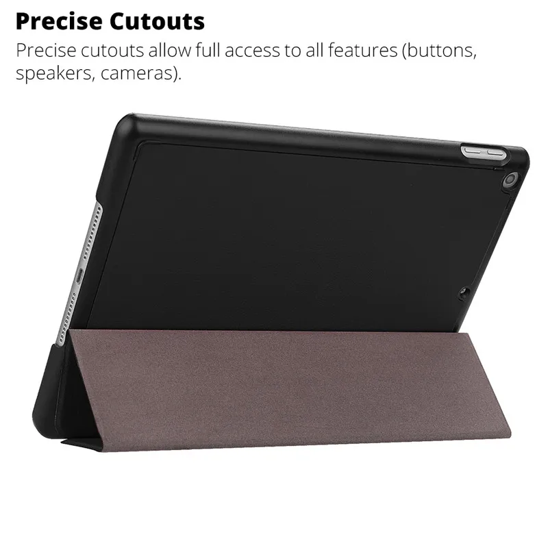 Умный чехол из искусственной кожи с откидной крышкой для Apple iPad 2018 9 7 держателем