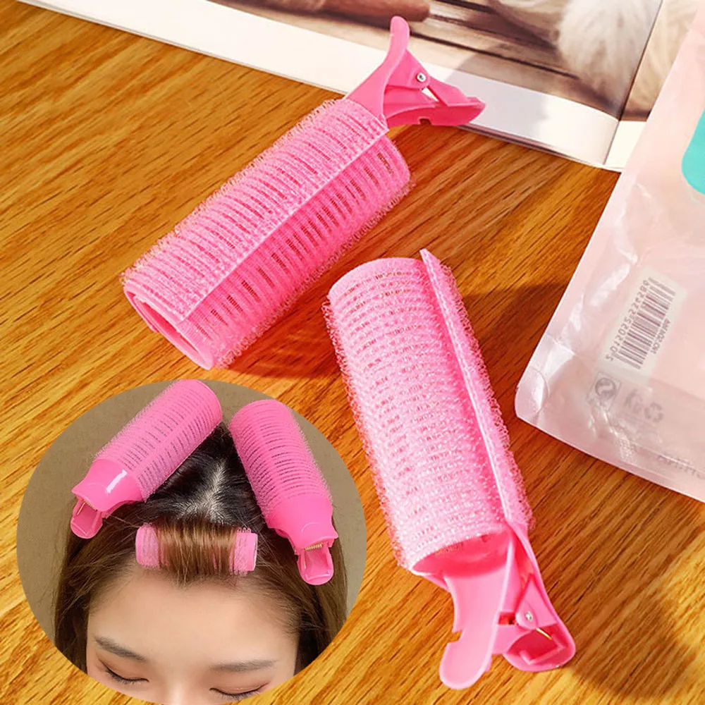 1/2 Pcs Pink Hair Curlers Set Sleeping Overnight Reusable Hair Root Fluffy Clip Women Girls Portable Styling Tools