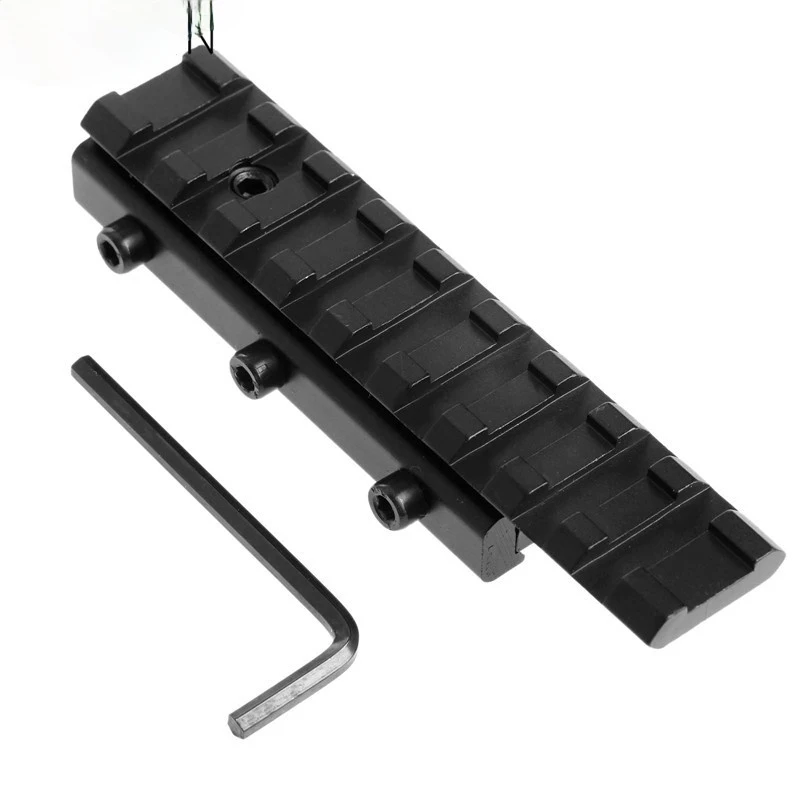 

New Picatinny /Dovetail Rail 11mm to 20mm Adapter Hunting Extend Scope Mounts Tactical Airsoft Rifle Hunting Gun Accessories