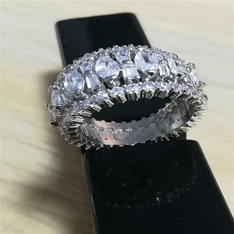 

Ювелирные изделия Свадебные Кольца 6-10 размер женские великолепные белые