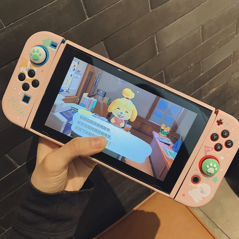 STARRY FOREST Мягкий розовый защитный чехол с милыми животными для nintendo switch