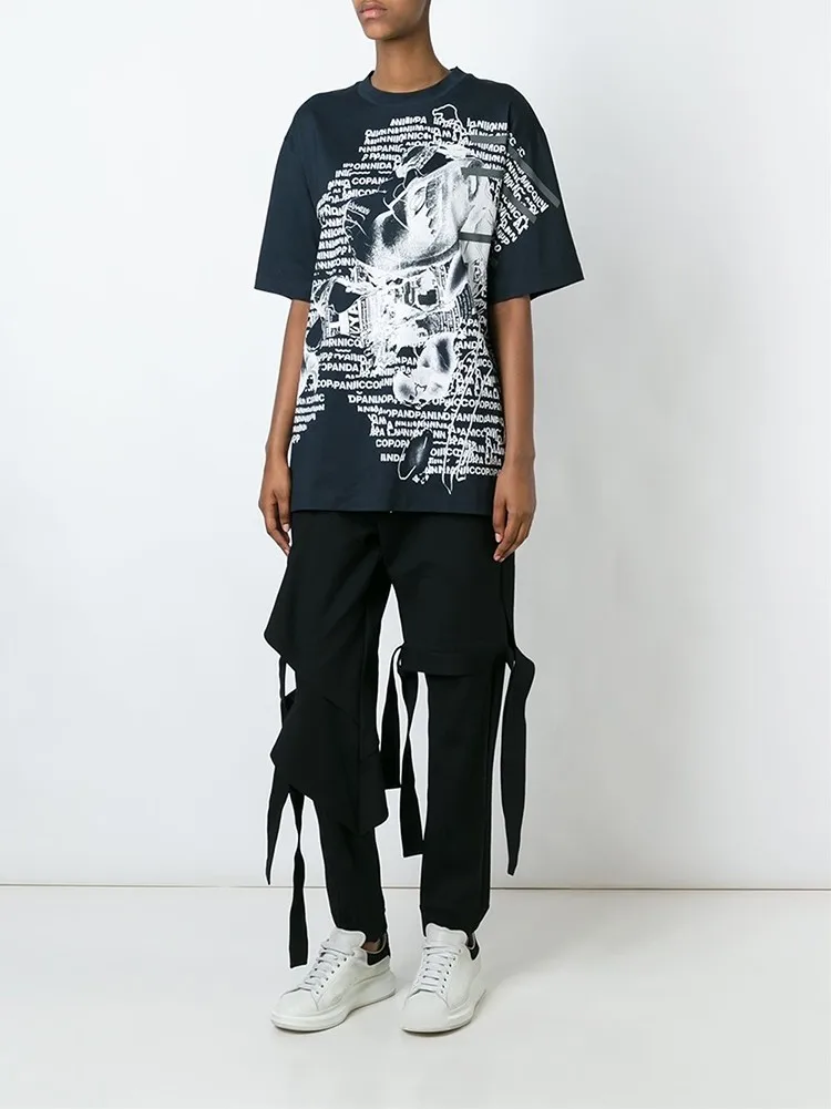 Мужская одежда Парикмахерская модная лента в комплекте повседневные брюки