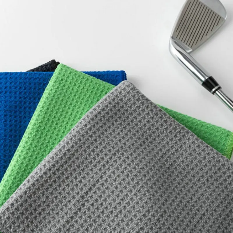 Полотенце из микрофибры для гольфа 30x50 см с крючком очищает клюшки руки полотенце