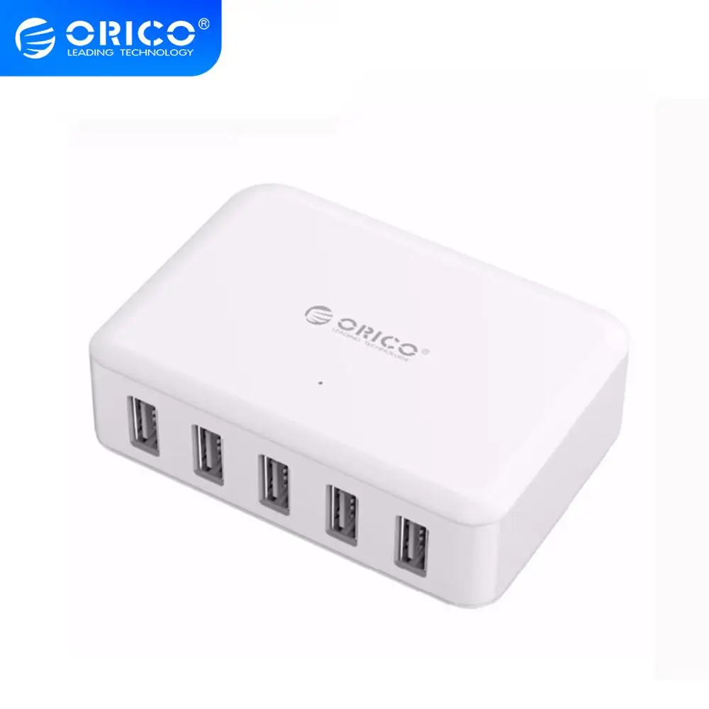 USB зарядное устройство ORICO с 5 портами портативное умное быстрое для путешествий