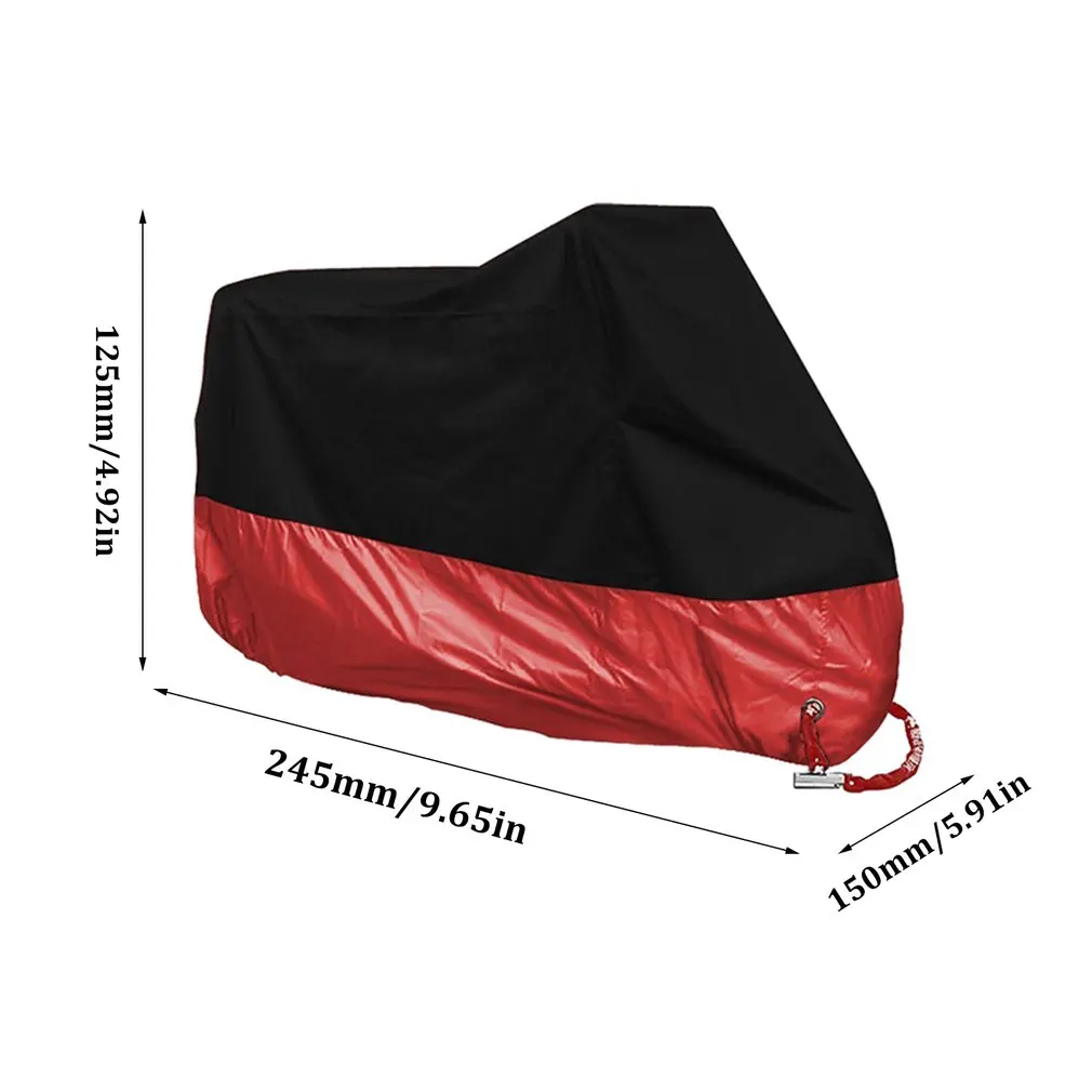 

2019 New Motorcycle Cover Protective Outdoor Indoor 190T 210D Sun Protection Rainproof Dust-Proof Motorbike Rain Cover