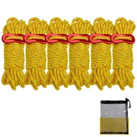 camping reflective rope outdoor tent accessories 4m with aluminum alloy wind rope buckle with storage bag camping tent rope